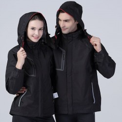 Plain Nero jacket Spiro 140 GSM